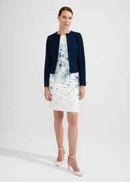 Natalia Sculpted Jacket, Midnight Navy, hi-res