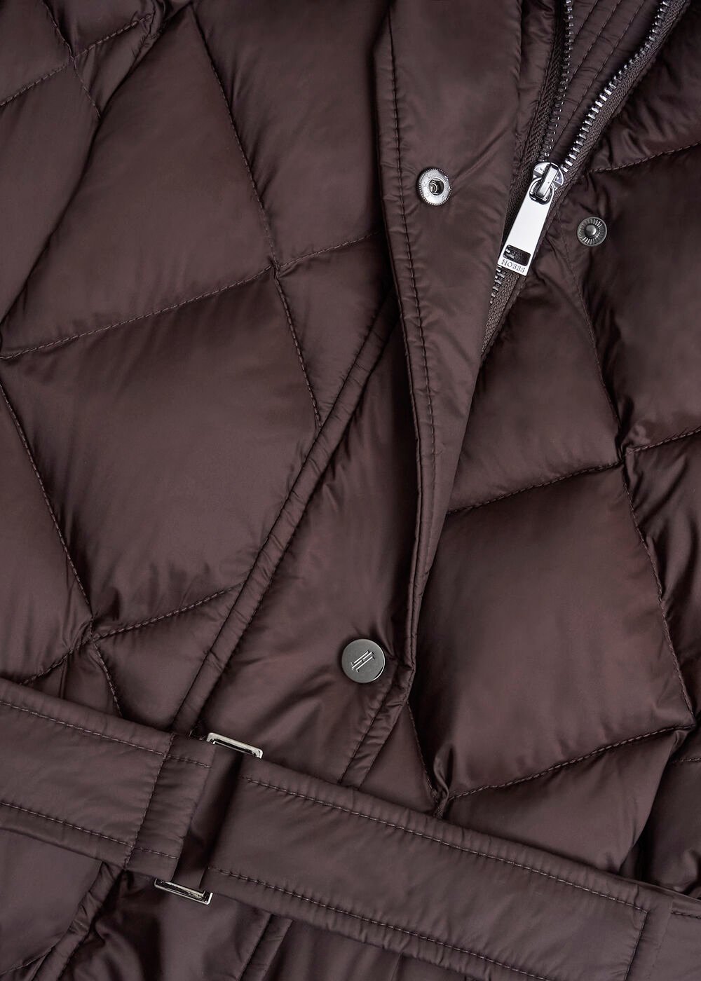 Petite Lumi Puffer Coat, Deep Brown, hi-res