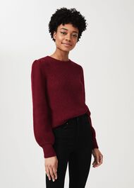 Dulcie Jumper With Alpaca,  Dark Raspberry, hi-res