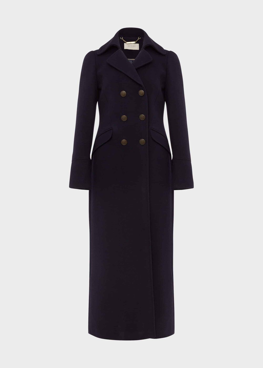 Brenna Wool Blend Maxi Coat, Navy, hi-res