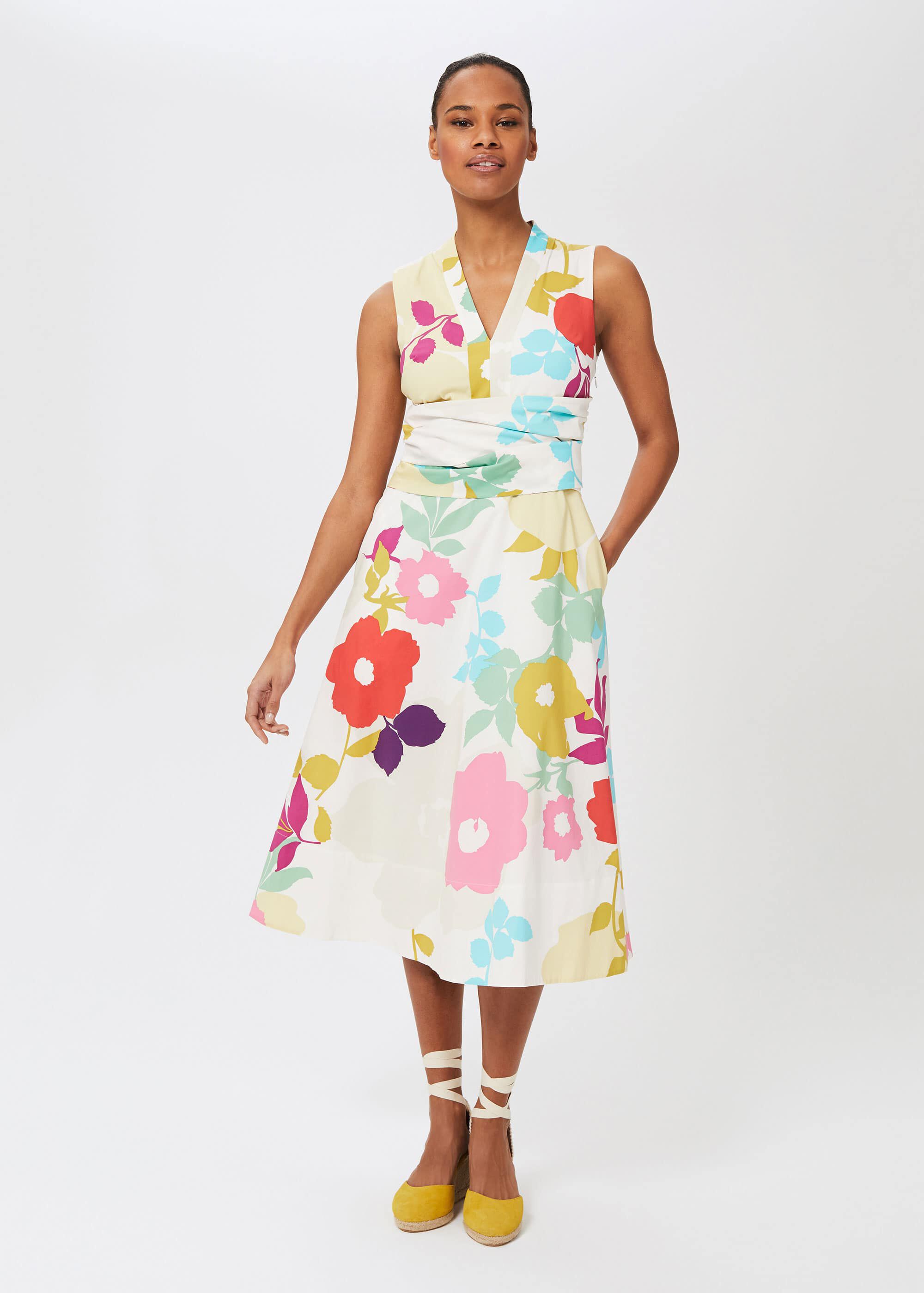 flower dress midi