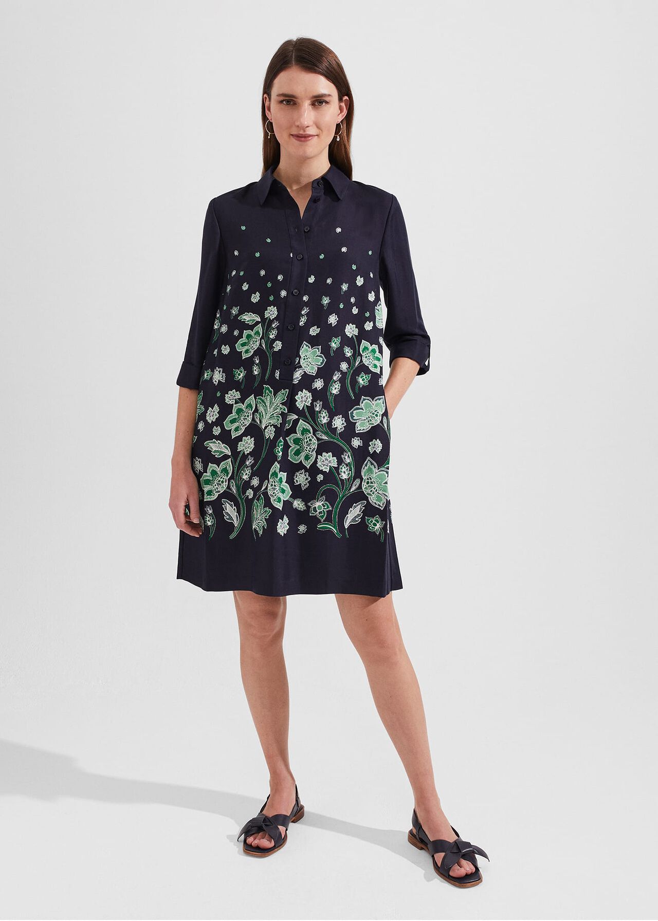 Marci Dress, Navy Multi, hi-res