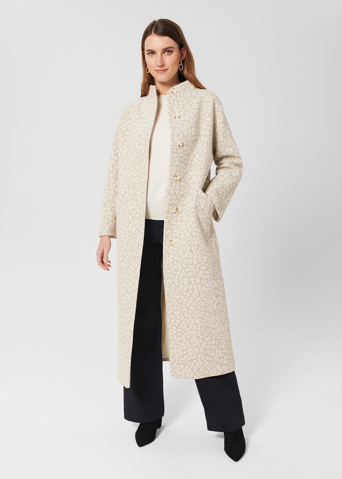 Hobbs odelia coat ivory shop