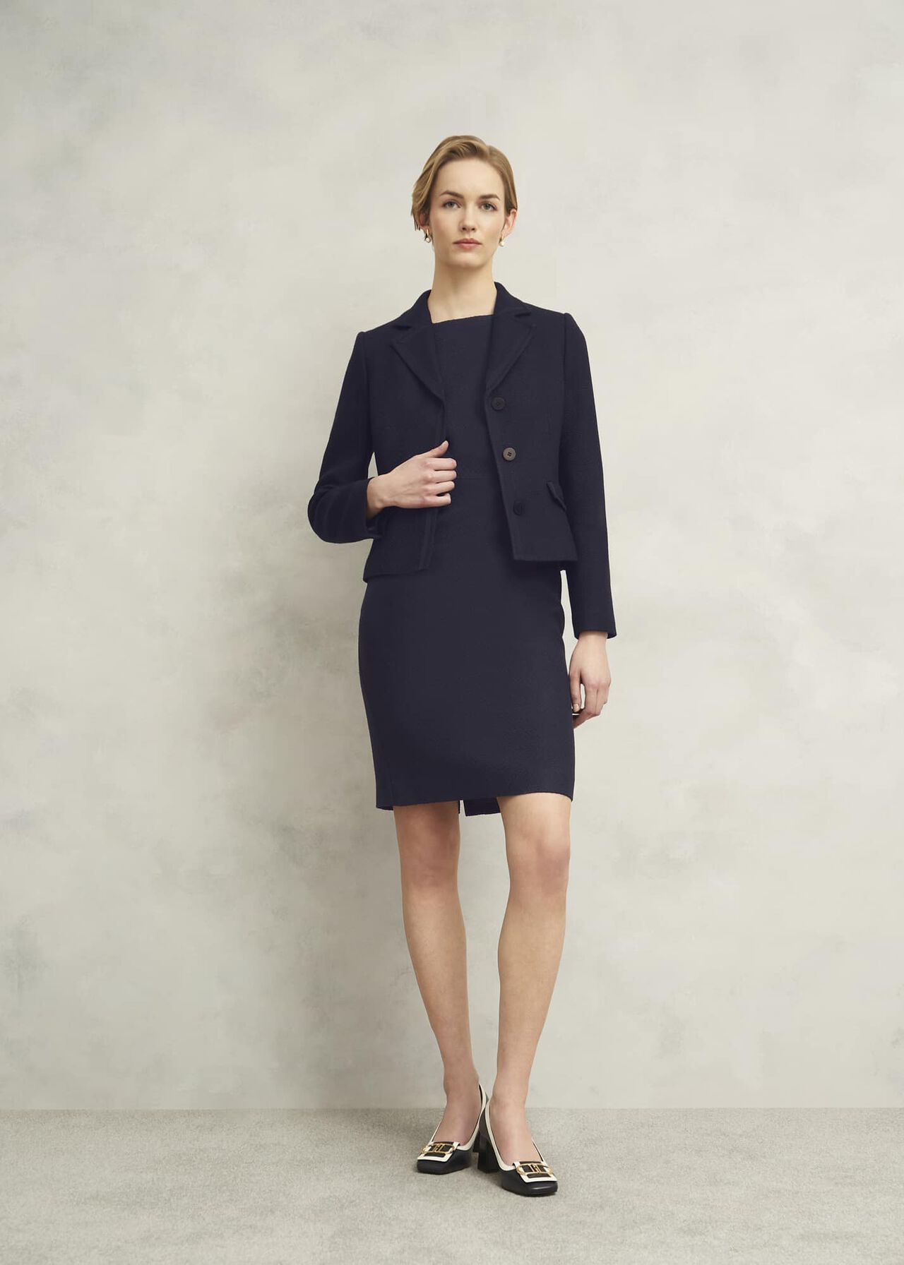 Adrian Tweed Jacket, Navy, hi-res