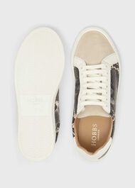 Arwen Leather Trainers, Blue Multi, hi-res