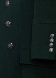 Petite Clarisse Wool Blend Coat, Green, hi-res