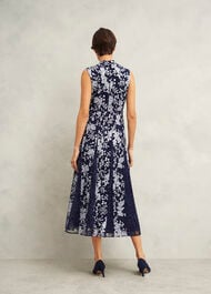 Quin Embroidered Dress, Midnight Ivory, hi-res