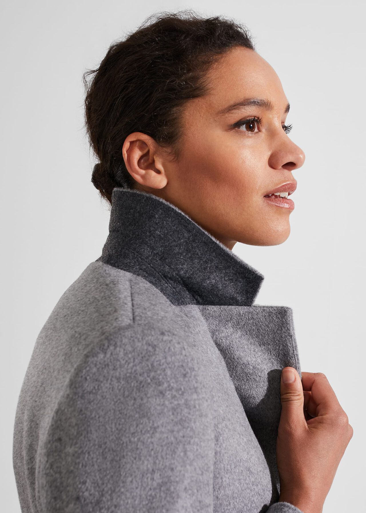 Petite Tilda Wool Coat, Grey, hi-res