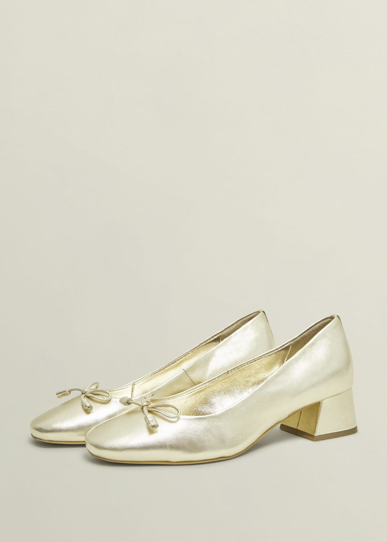 Andie Heeled Ballet Flats, Gold, hi-res