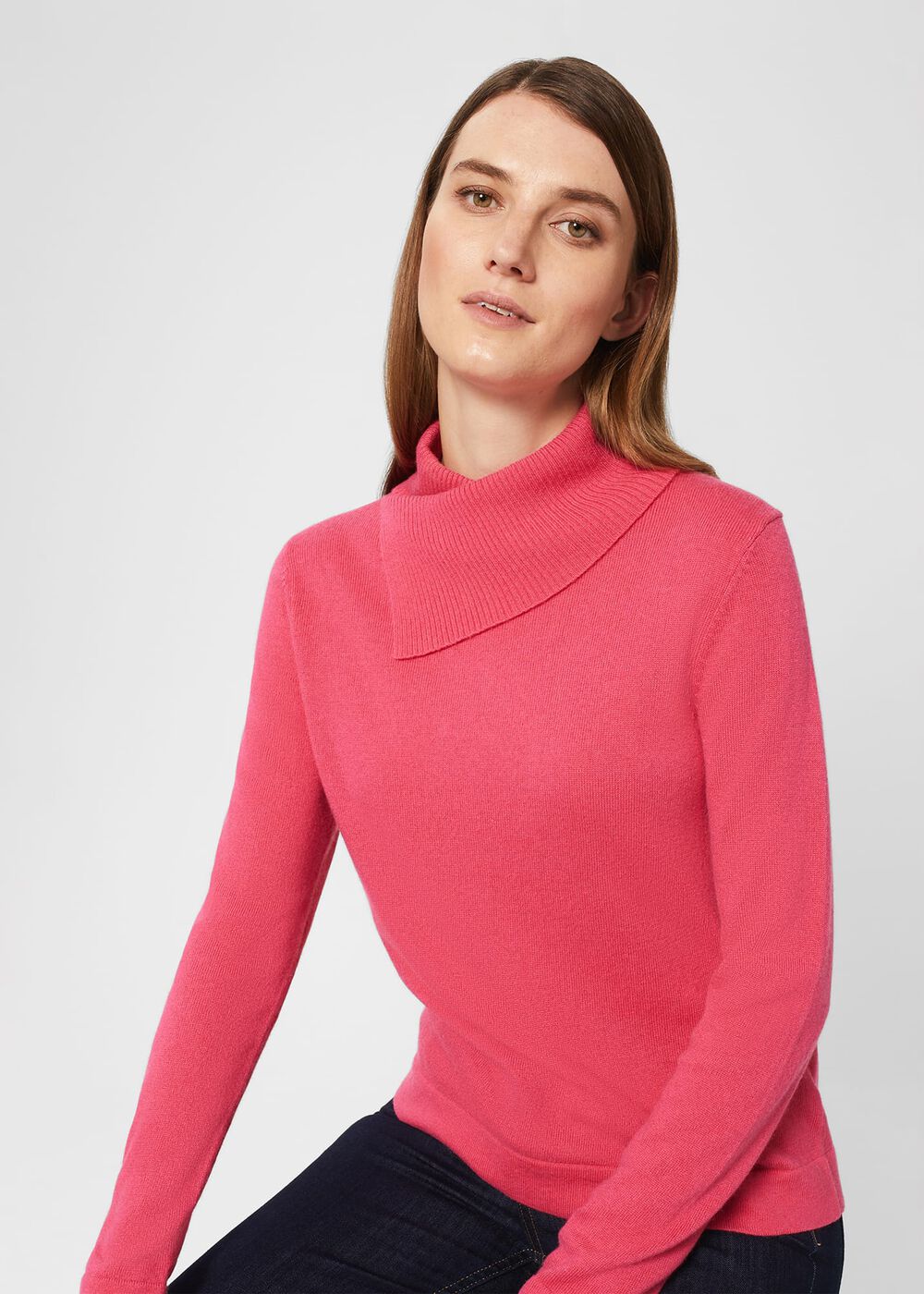 Courtney Jumper With Cashmere , Azalea Pink, hi-res