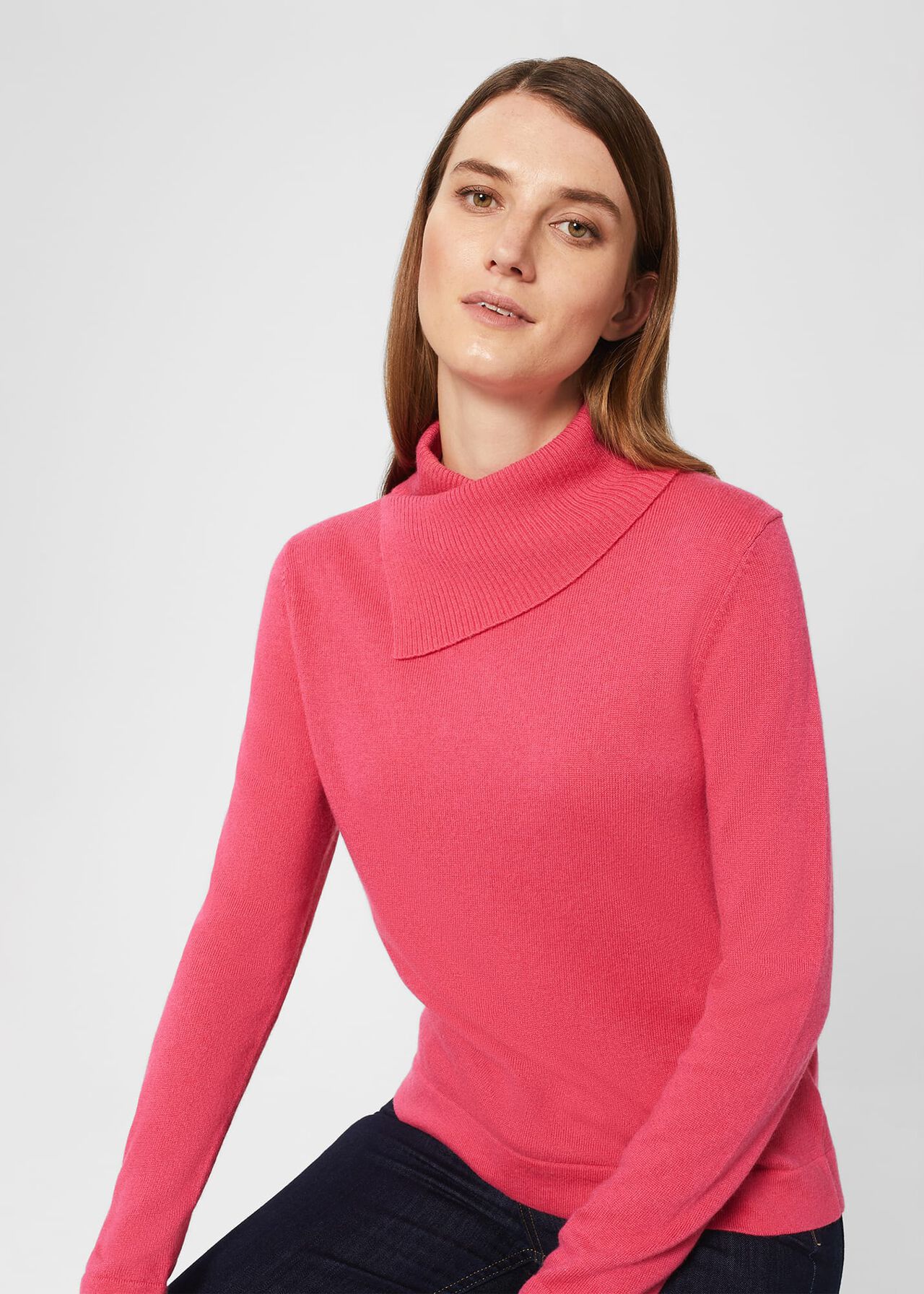 Courtney Jumper With Cashmere , Azalea Pink, hi-res