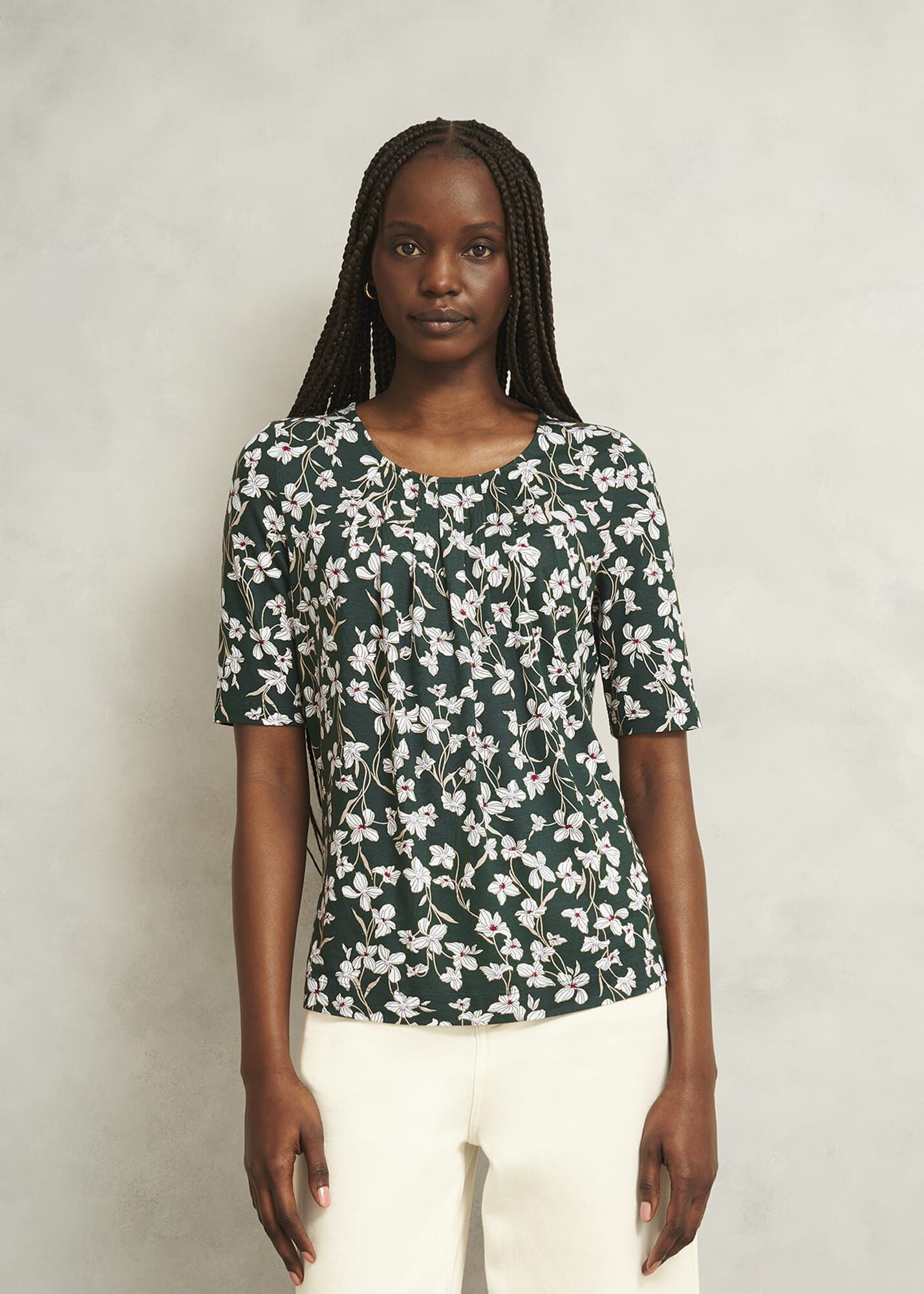 ホブズ HOBBS JACQUEINE PRRINT TOP （GREEN MULTI） ホブズ HOBBS JACQUEINE PRRINT TOP （GREEN MULTI