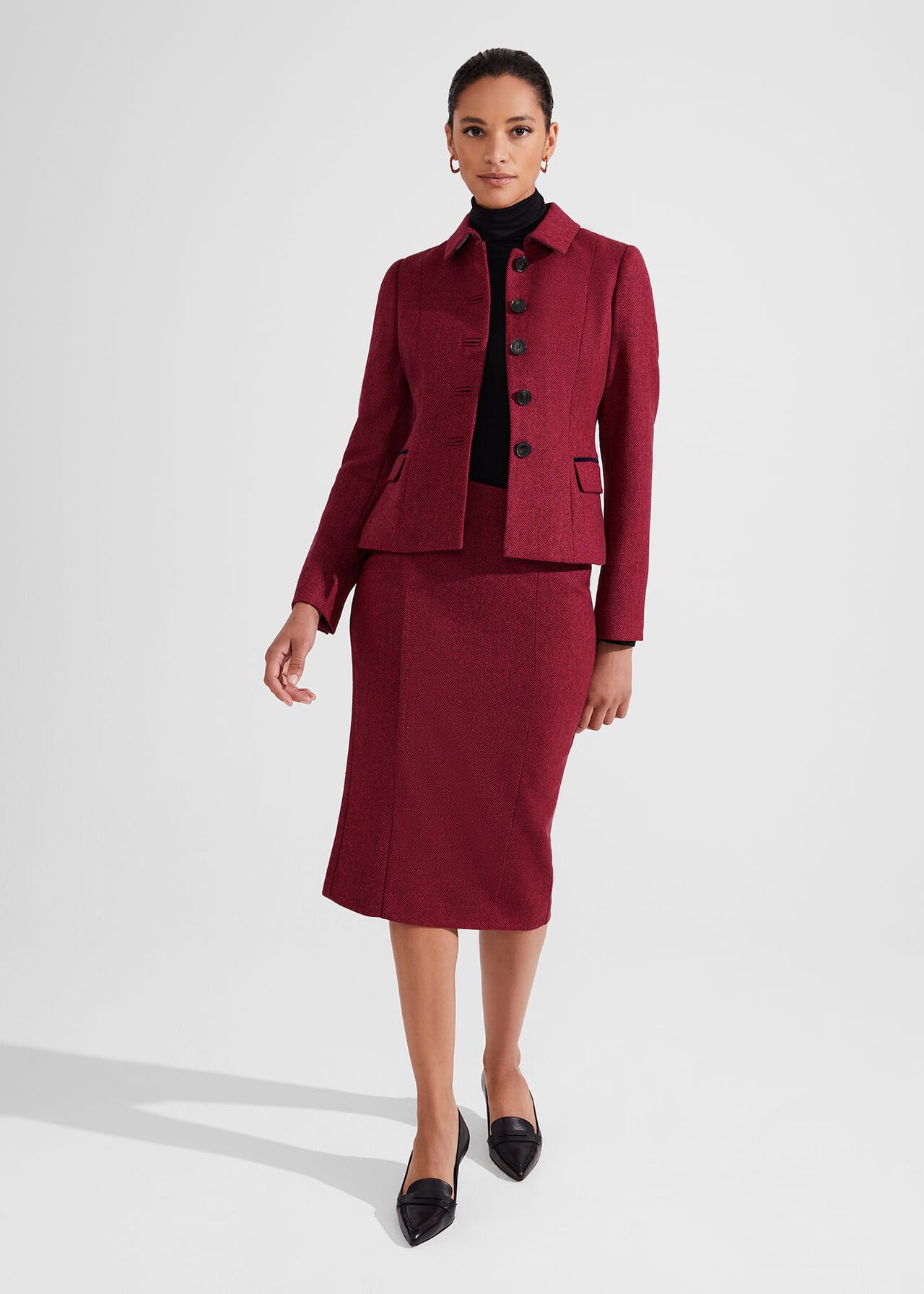 Daniella Wool Jacket, Pink Multi, hi-res