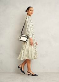 Larina Dress, Ivory Navy, hi-res