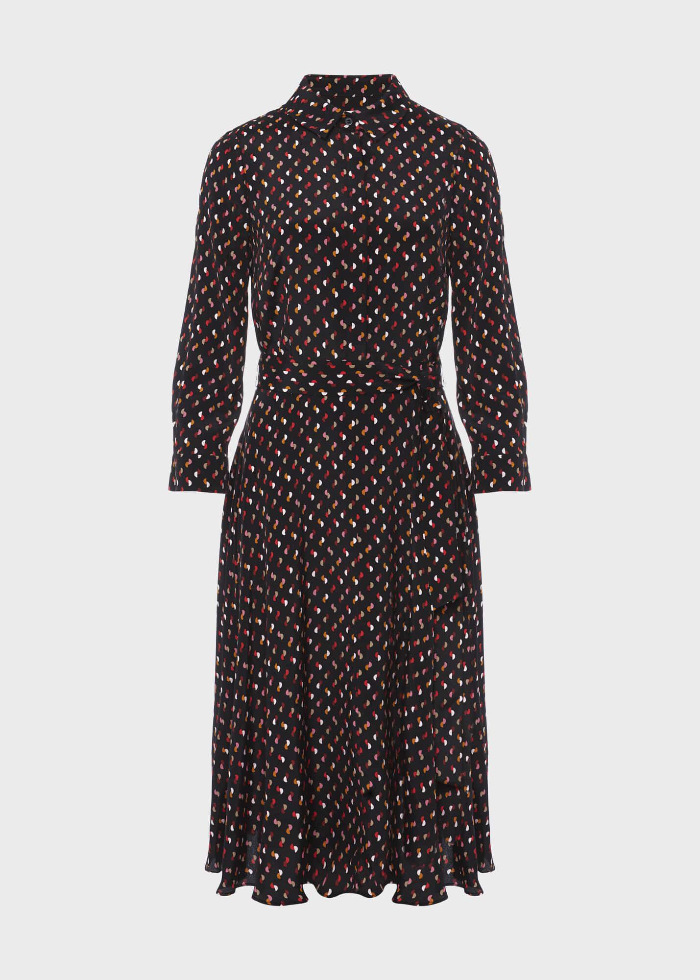 Whistles triangle 2025 print shirt dress