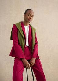 Gemma Suit Jacket, Beetroot Pink, hi-res