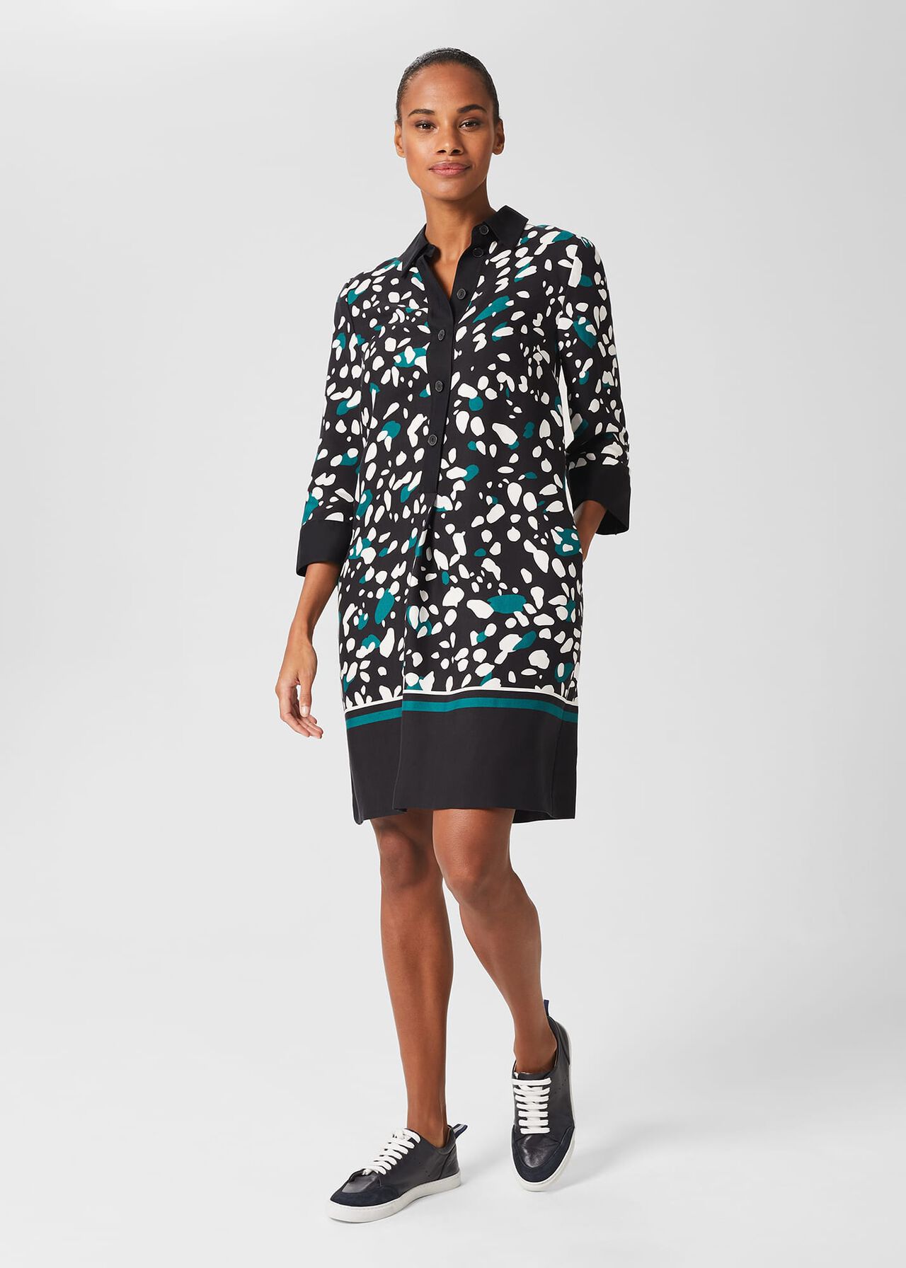 Marci Tunic Dress, Black Multi, hi-res