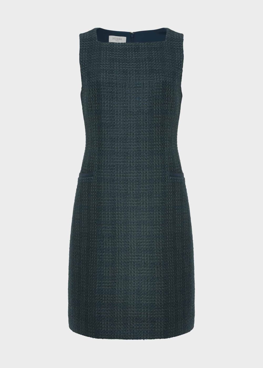 Estella Tweed Dress, Deep Pine Green, hi-res