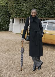 Deliliah Wool Blend Coat, Black, hi-res
