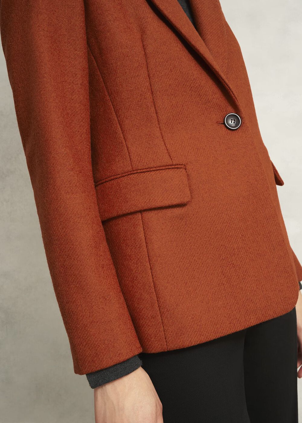 Jess Wool Jacket, Orange, hi-res