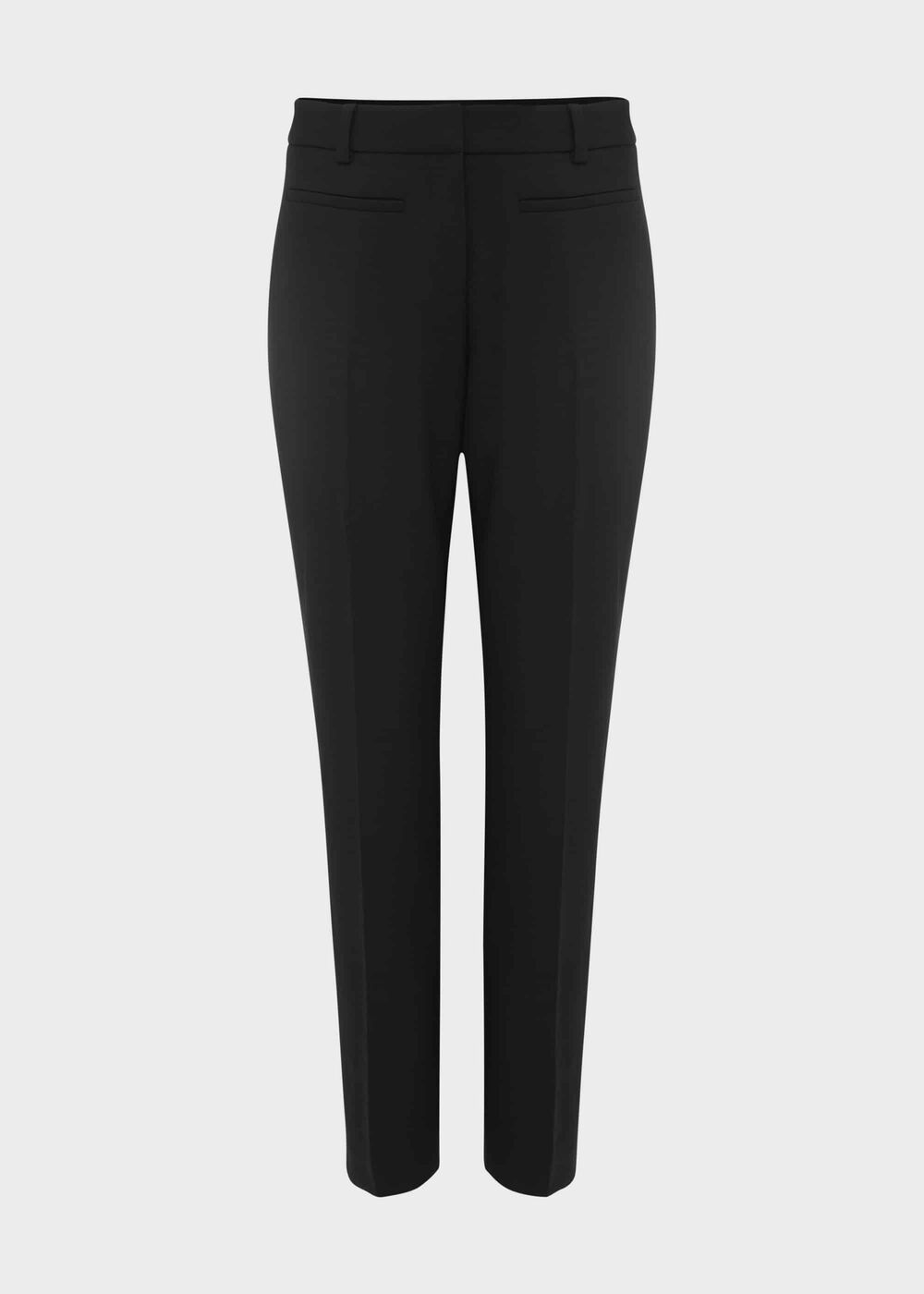 Petite Laurel Wool Blend Tapered trousers With Stretch, Navy, hi-res