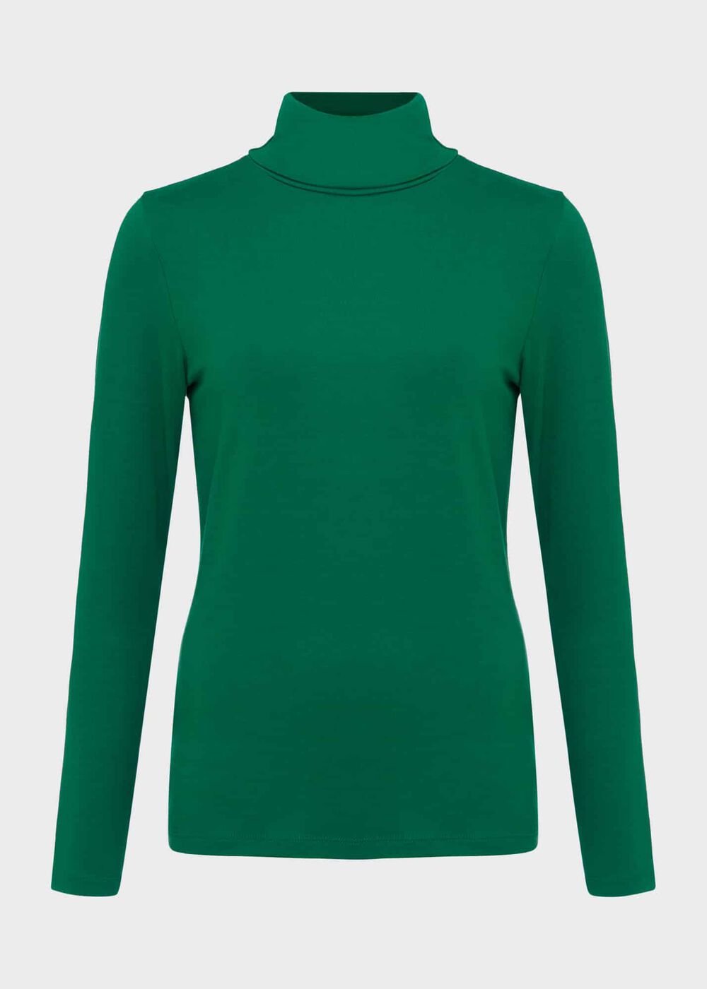 Mischa Roll Neck Top, Cadmium Green, hi-res