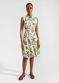 Belinda Dress, Ivory Multi, hi-res