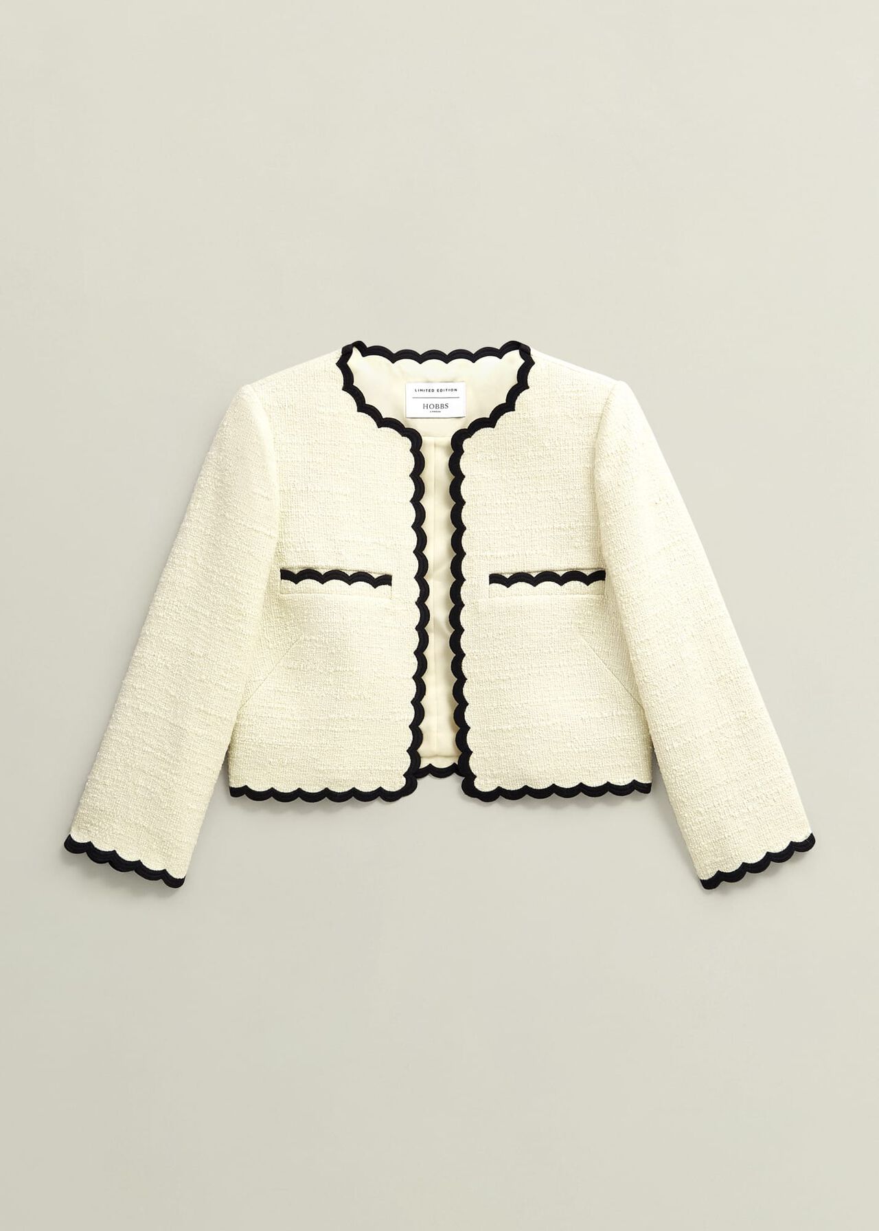 Laskett Boucle Jacket, Buttercream, hi-res