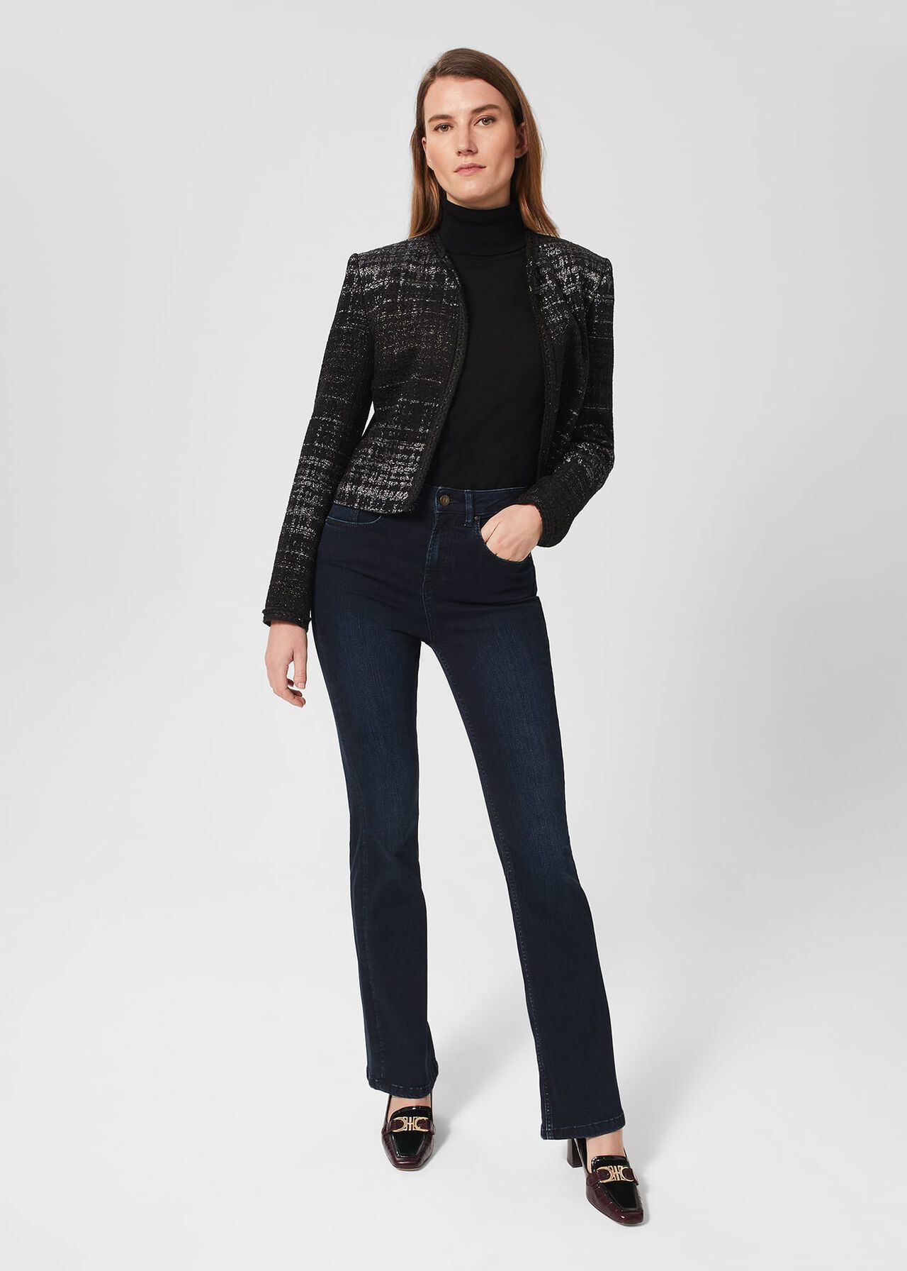 Niomi Bootcut Jeans , Indigo, hi-res
