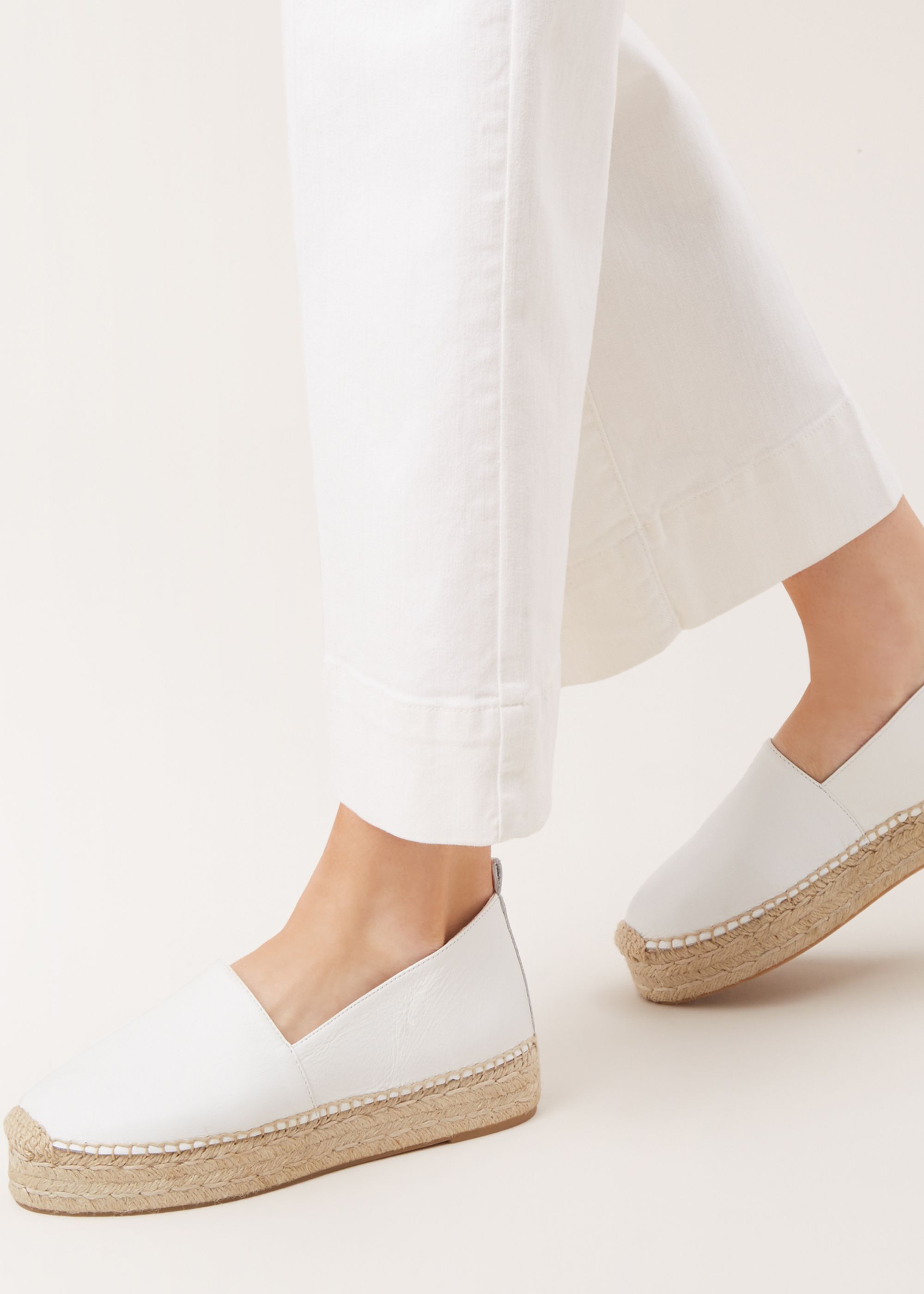 white espadrilles