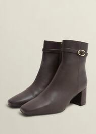 Gabriella Ankle Boots, Chocolate Brown, hi-res
