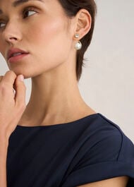 Robyn Glass Earrings, Gold, hi-res