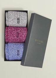 Boot Sock Set, Blue Red Grey, hi-res