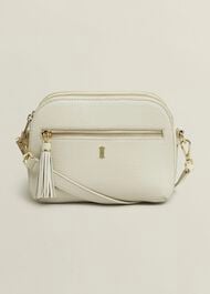 Carlton Leather Crossbody Bag, Chalk Beige, hi-res