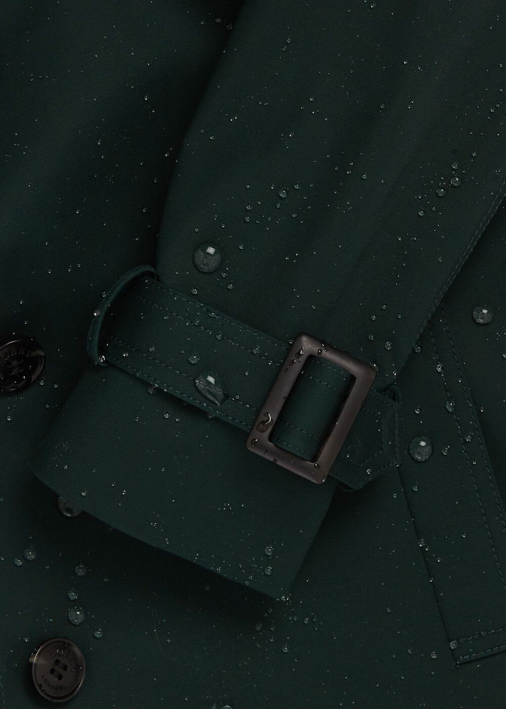 Hooded Chrissie Trench Coat, Fern Green, hi-res