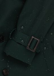 Hooded Chrissie Trench Coat, Fern Green, hi-res