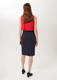 Leila Pencil Skirt, Navy, hi-res