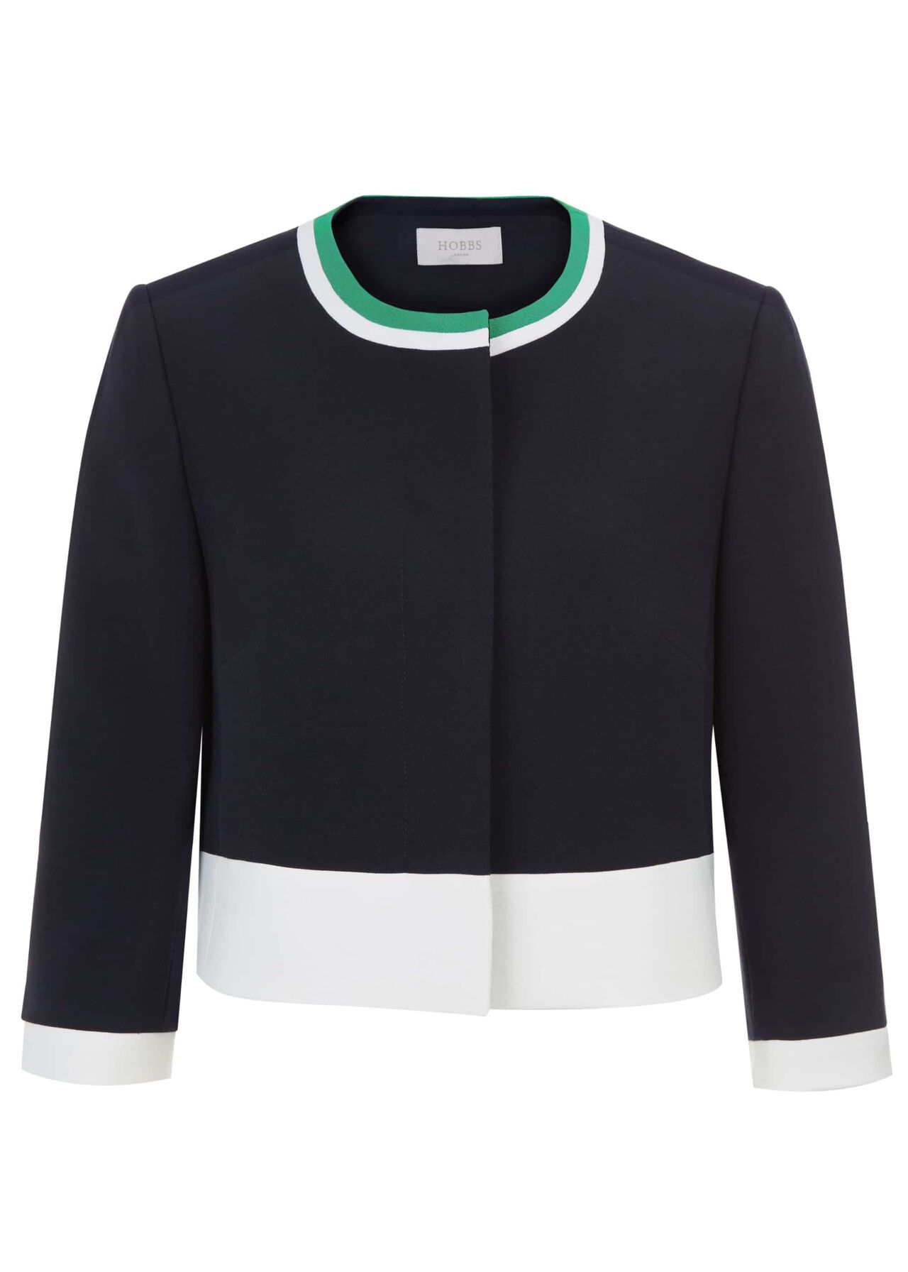 Annabel Jacket Nvy Ivry Green