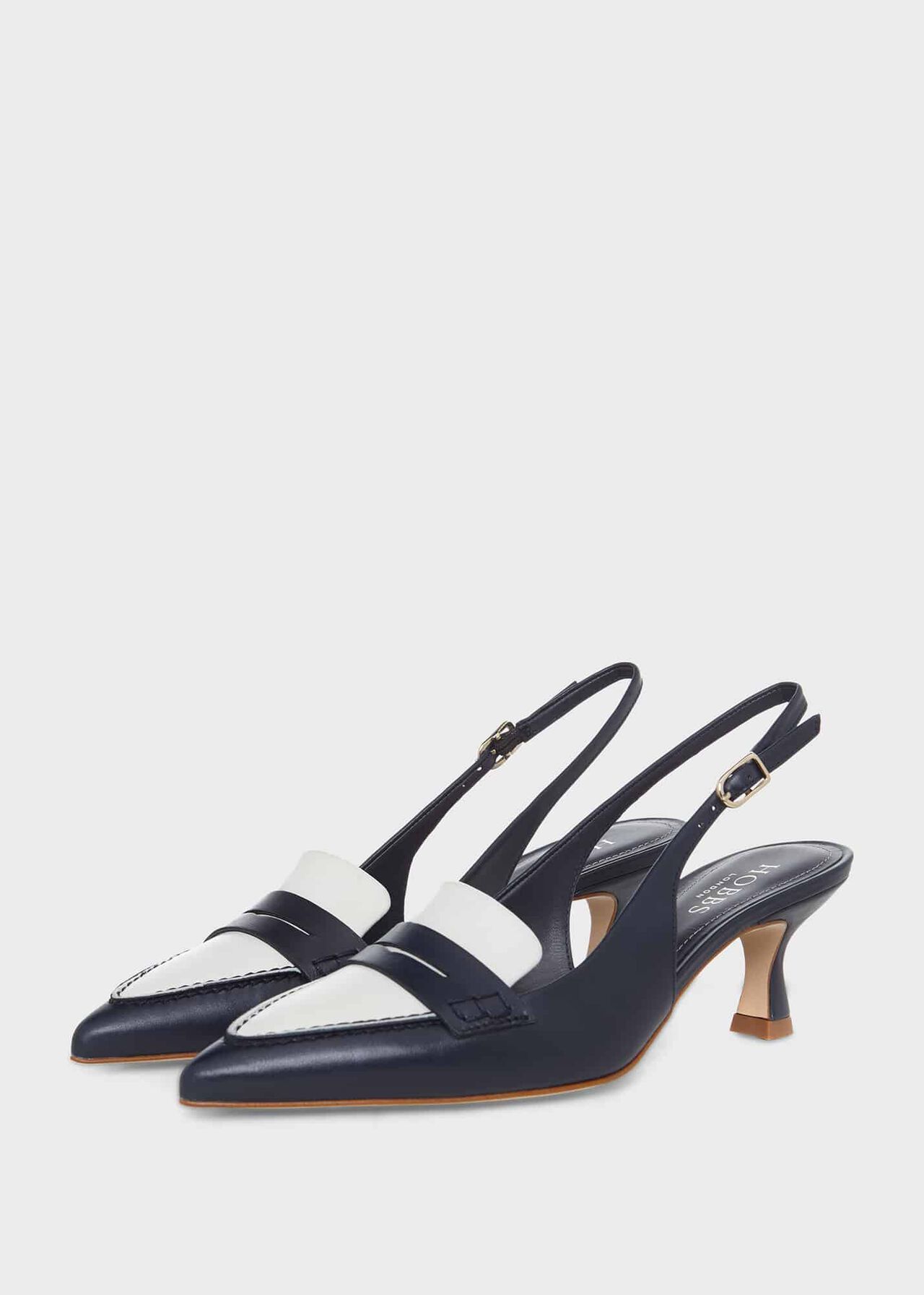 Mischa Sling Back, Navy Ivory, hi-res
