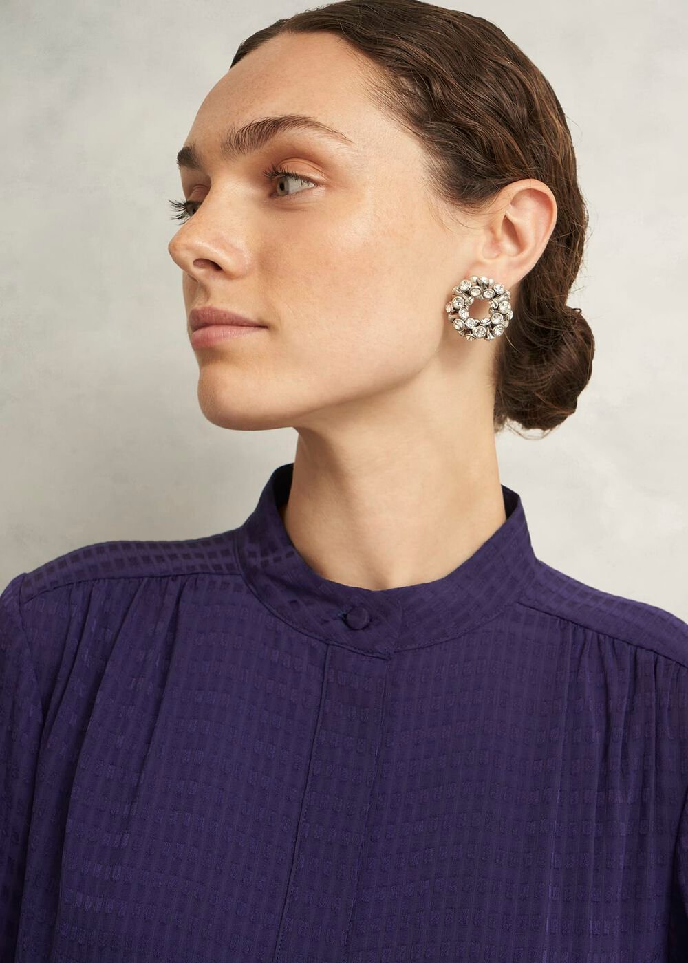 Gabrielle Blouse, Midnight Purple, hi-res
