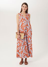 Isobel Linen Dress, Brandysnap Blue, hi-res