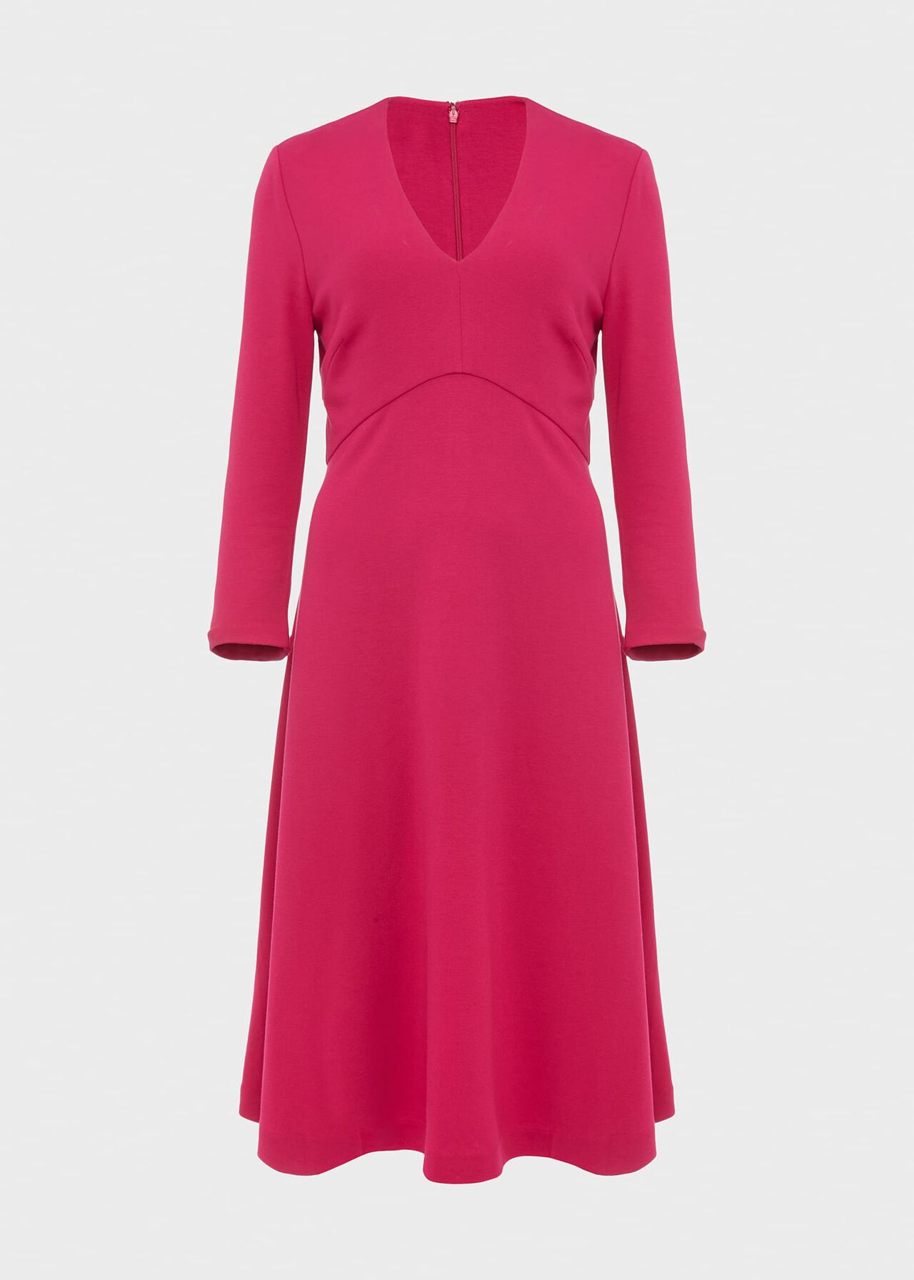 Mel Jersey Ponte Dress, Dark Pink, hi-res