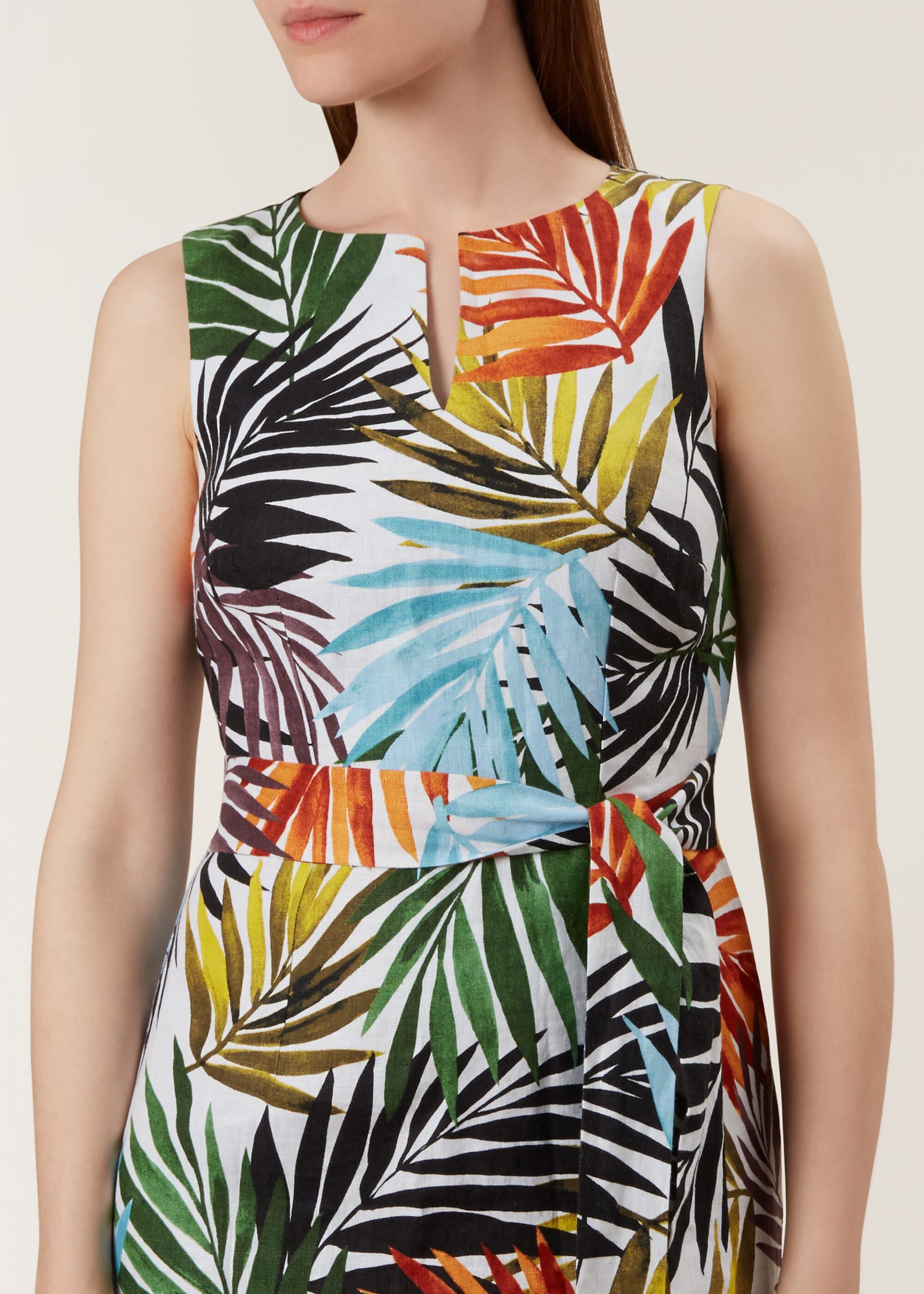 Hobbs amalfi linen dress