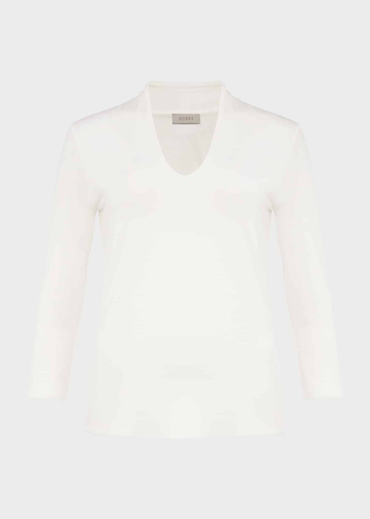 Aimee Double Fronted Top, Ivory, hi-res