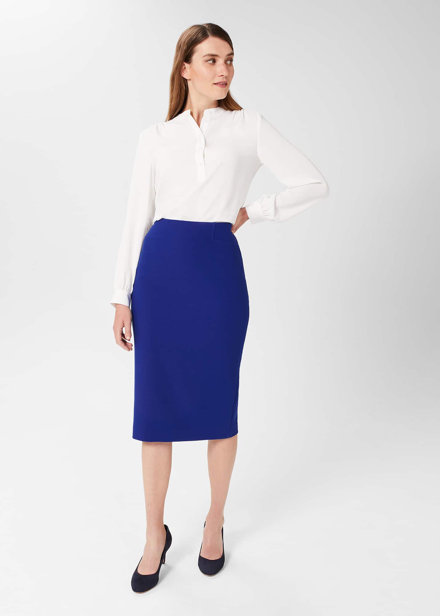 Cobalt blue skirt on sale uk