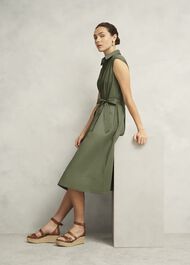 Sage Green Veronica Shirt Dress, Sage Green, hi-res