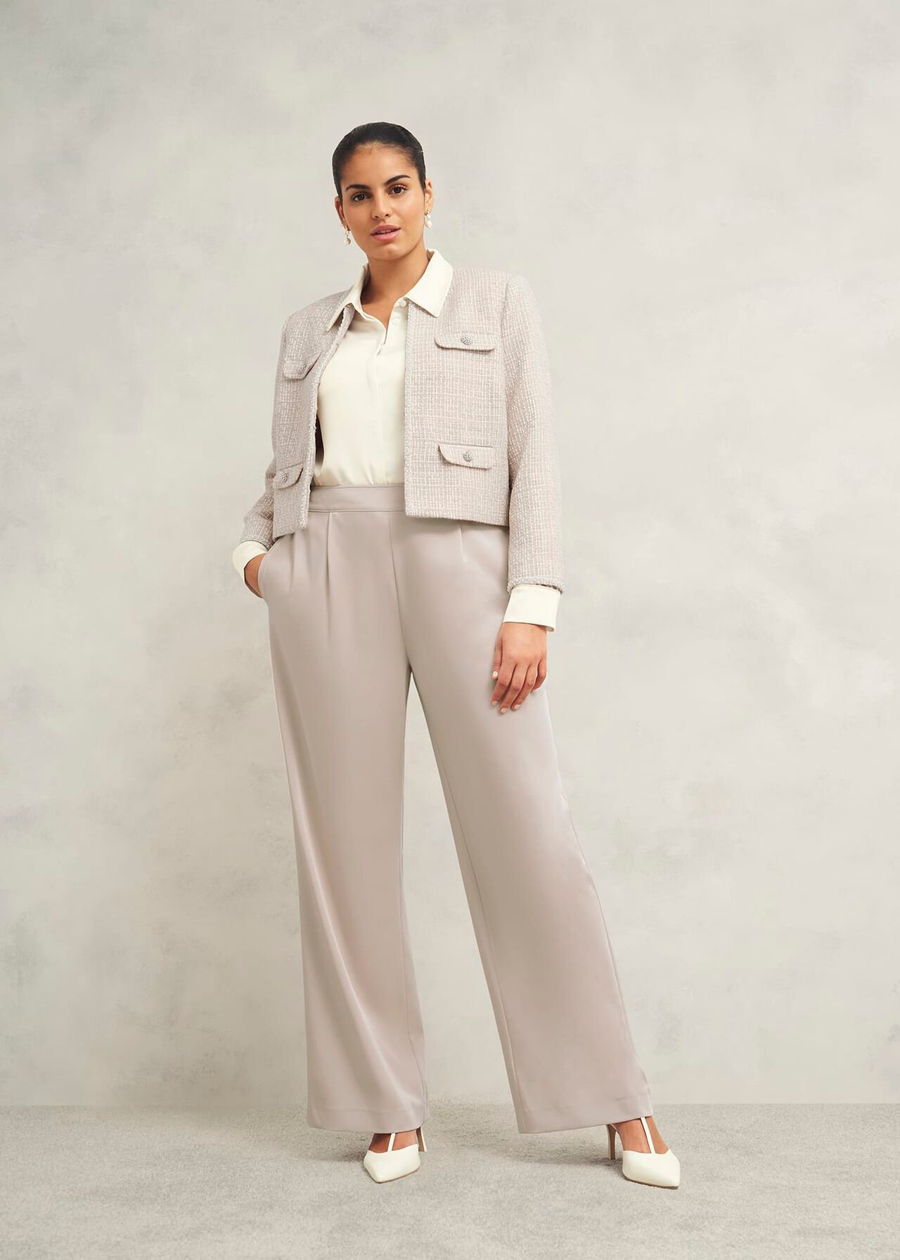 Delora Trousers, Oyster, hi-res