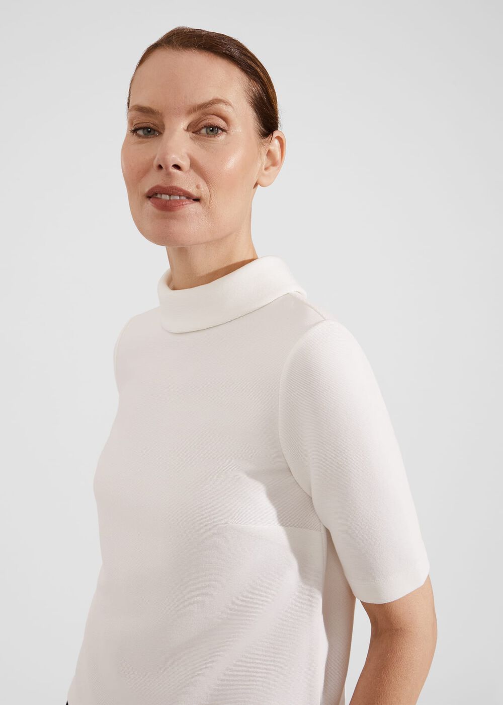 Tali Textured Top, Ivory, hi-res
