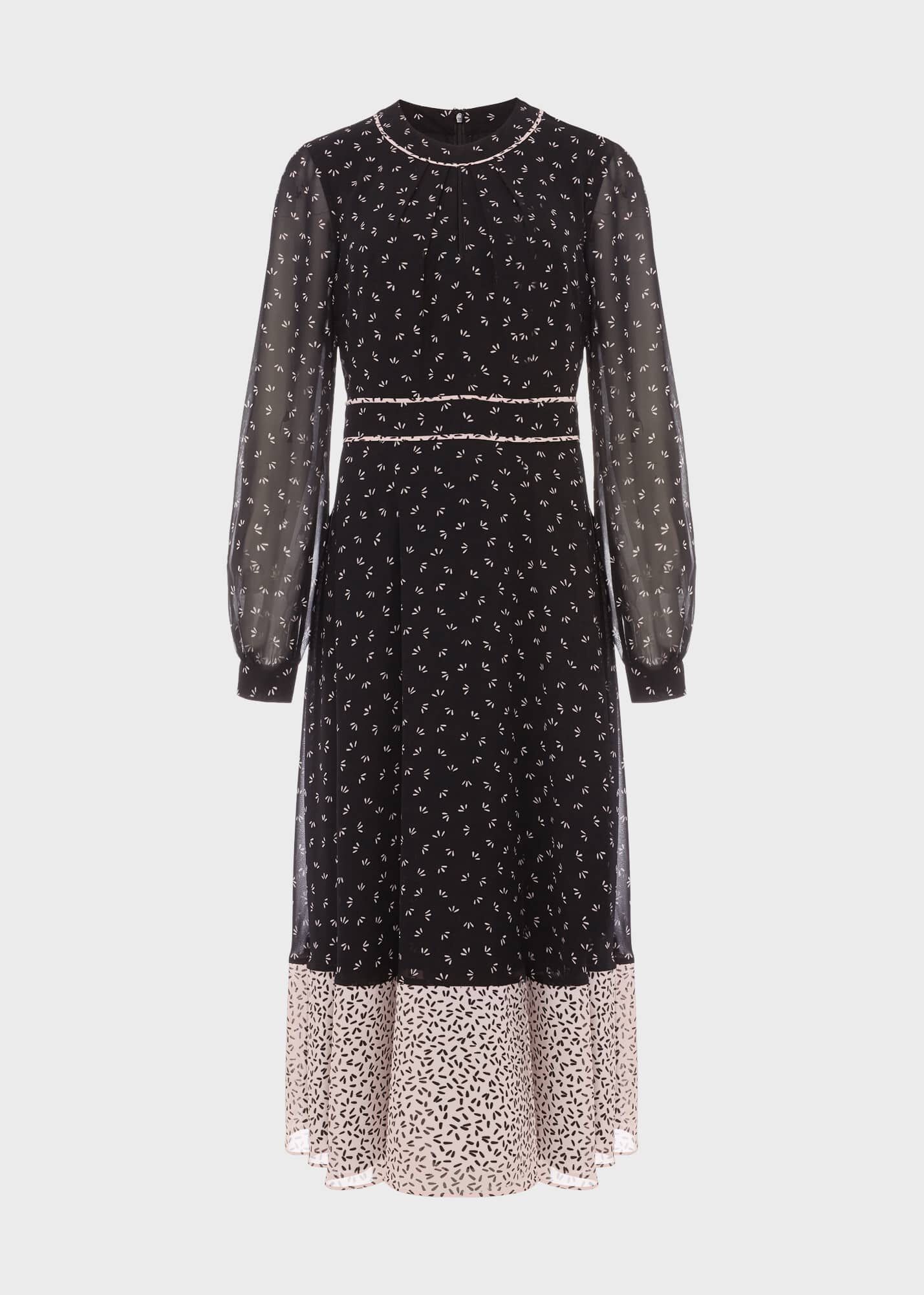 Hobbs black and pink dress clearance