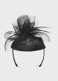 Amber Fascinator, Black, hi-res